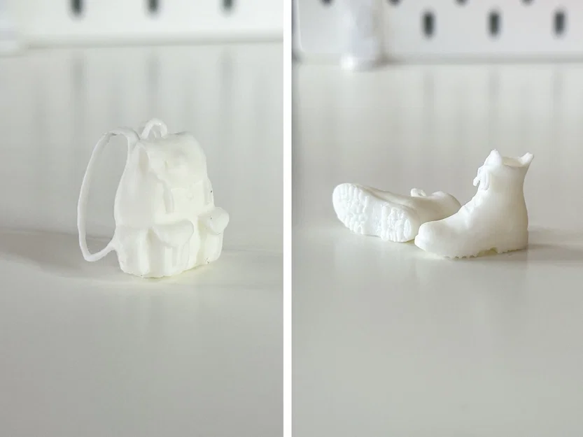 Bộ Phụ Kiện Balo và Giày Thu Nhỏ Cho Mô Hình Diorama - Image 1