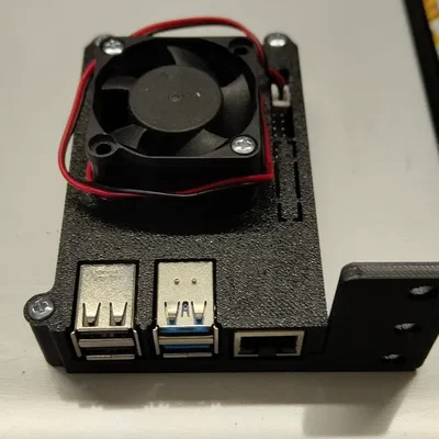 Khung gắn tủ rack cho Raspberry Pi 4 (có hỗ trợ lắp quạt)