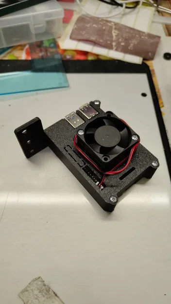 Khung gắn tủ rack cho Raspberry Pi 4 (có hỗ trợ lắp quạt) - Image 2