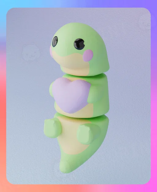 Flexi Dino và Móc khóa Trái tim Valentine - Image 1