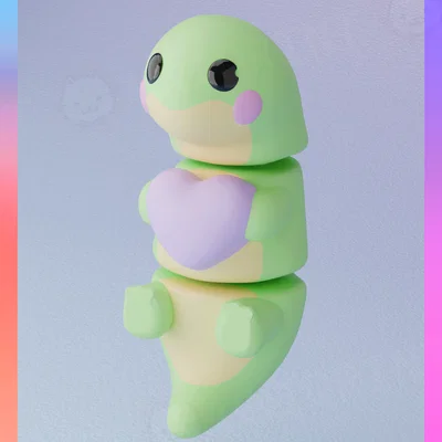 Flexi Dino và Móc khóa Trái tim Valentine