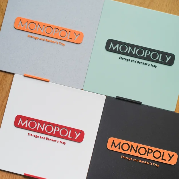 Hộp đựng và khay ngân hàng cho bộ cờ tỷ phú Monopoly - Image 2