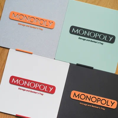 Hộp đựng và khay ngân hàng cho bộ cờ tỷ phú Monopoly