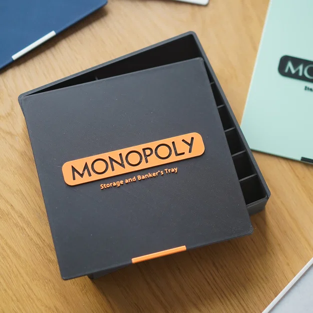 Hộp đựng và khay ngân hàng cho bộ cờ tỷ phú Monopoly - Image 3
