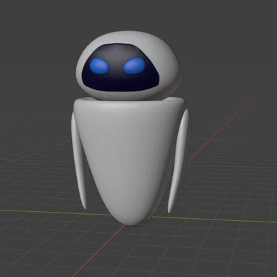 Mô hình in 3D nhân vật robot Eva trong phim WALL-E
