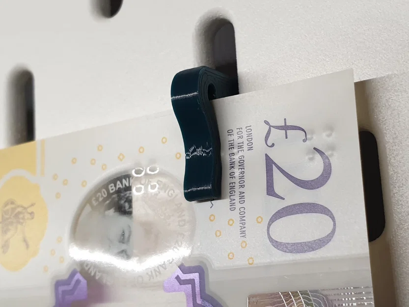 Kẹp treo giấy, ghi chú cho bảng IKEA Skadis - Tự in 3D tại nhà - Image 1