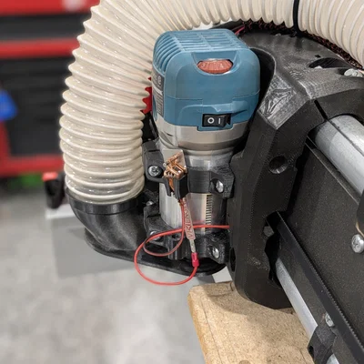 Ngàm gắn máy và chụp hút bụi Makita 701/AutoSpin T1 cho LowRider 4 CNC