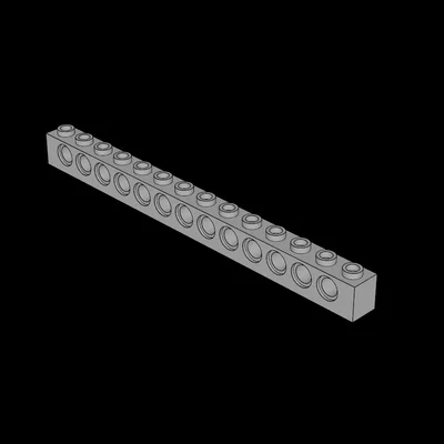 Mô hình gạch nối Technic 1x14 tương thích LEGO in 3D