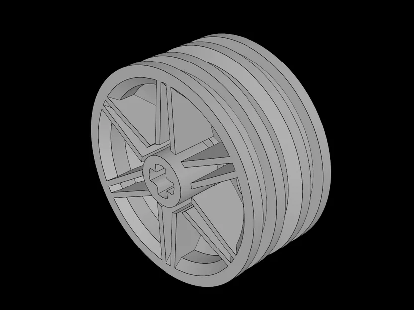 Vành bánh xe 6 chấu 14x30 tương thích Lego - Phụ kiện in 3D - Image 1