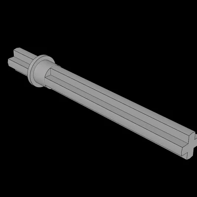 Trục Technic Axle 5.5 có chặn cho Lego Technic (In 3D chuẩn xác)