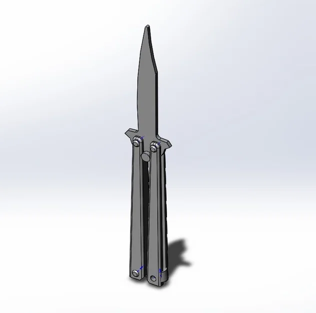 Butterfly Knife Trainer - Mô hình dao bướm tập luyện in 3D - Image 3