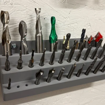 Giá treo tường đựng mũi phay CNC Router Bit Holder