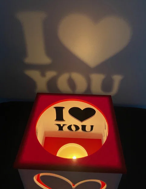 Lồng đèn LED/Nến lãng mạn ngày Valentine với 4 thông điệp - Image 1