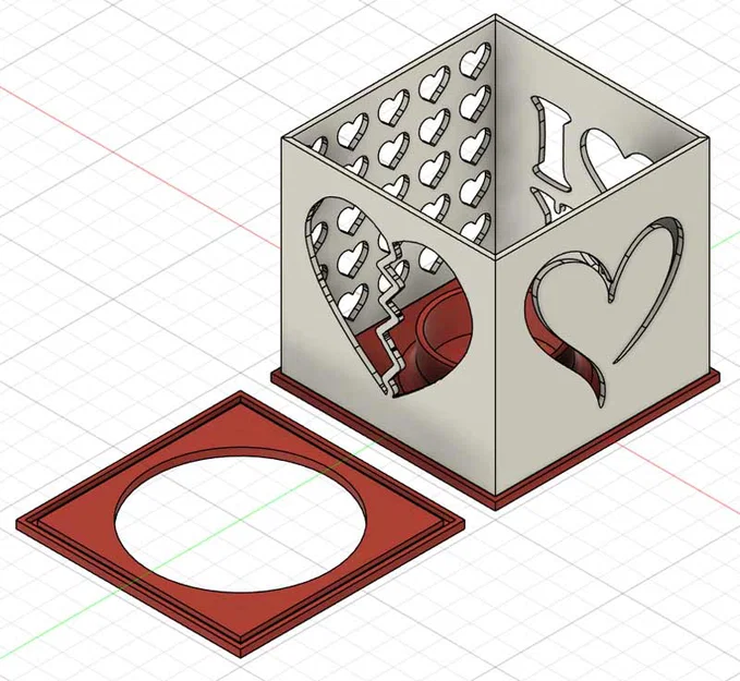 Lồng đèn LED/Nến lãng mạn ngày Valentine với 4 thông điệp - Image 2