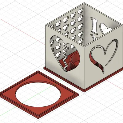 Lồng đèn LED/Nến lãng mạn ngày Valentine với 4 thông điệp