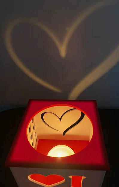 Lồng đèn LED/Nến lãng mạn ngày Valentine với 4 thông điệp - Image 3