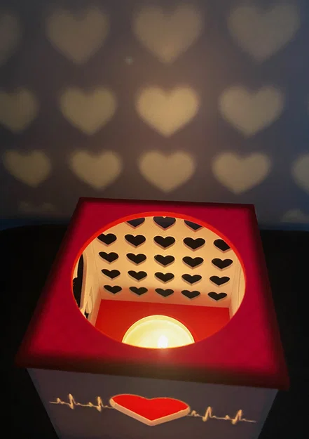 Lồng đèn LED/Nến lãng mạn ngày Valentine với 4 thông điệp - Image 4