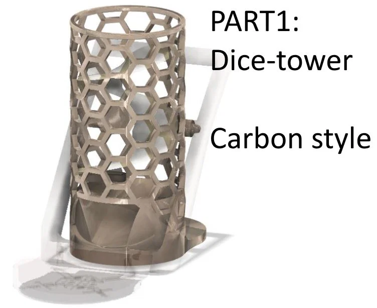 Push & Roll - Tháp phóng xúc xắc tự động - Phong cách Carbon + file .f3d - Image 3