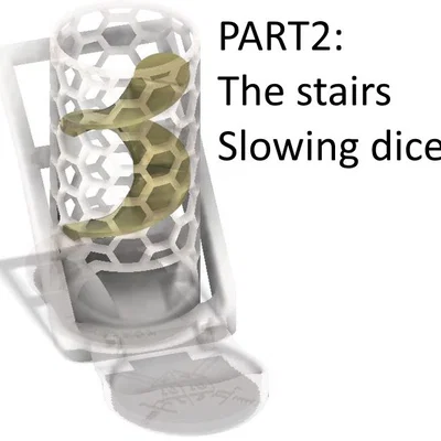 Push & Roll - Tháp phóng xúc xắc tự động - Phong cách Carbon + file .f3d