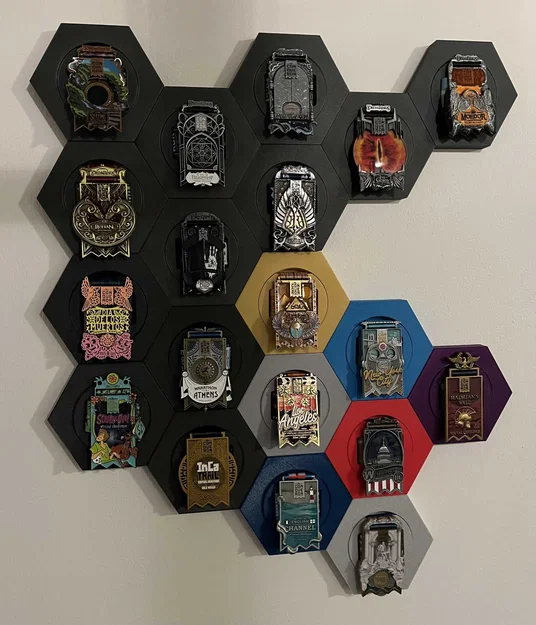 Khung treo huy chương 3D hình lục giác lắp ghép thông minh - Image 2