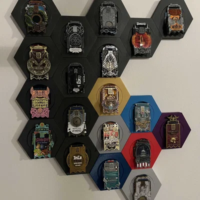 Khung treo huy chương 3D hình lục giác lắp ghép thông minh