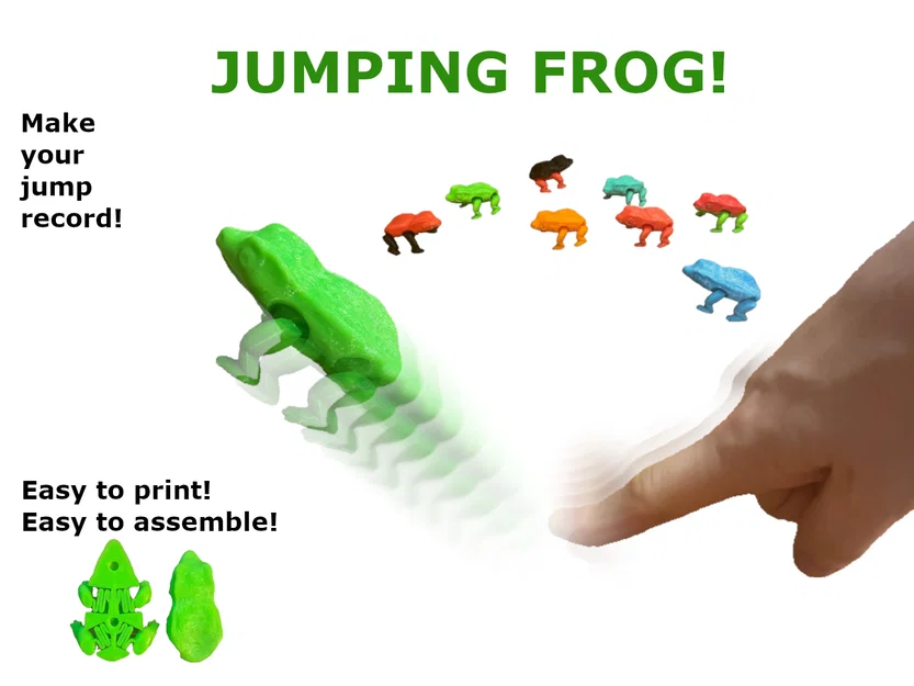 Mô hình ếch nhảy (Jumping FROG) - Đồ chơi fidget độc đáo - Image 1