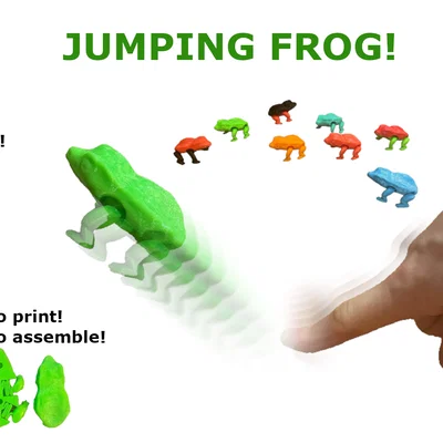 Mô hình ếch nhảy (Jumping FROG) - Đồ chơi fidget độc đáo