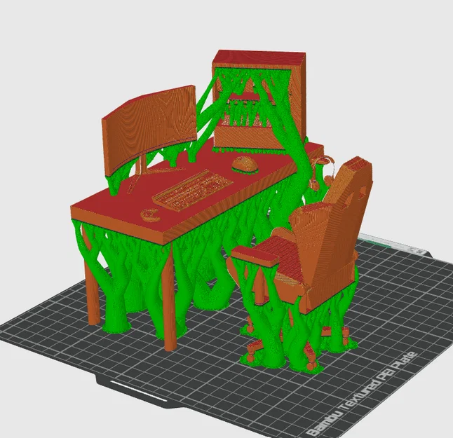 Mô hình bàn máy tính gaming Mini Gaming Setup in 3D cực chi tiết - Image 9