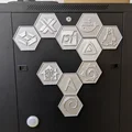 Gạch ốp logo hình lục giác cho server, tủ lạnh và vỏ máy tính PC - Thumbnail 1
