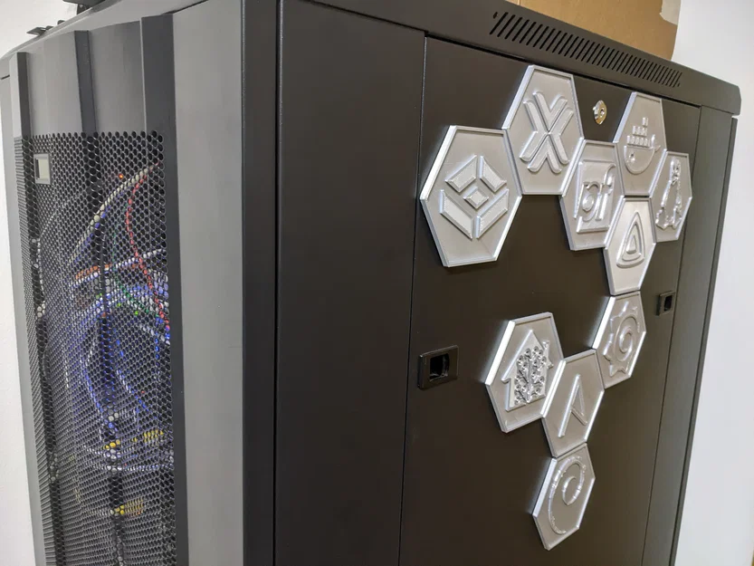 Gạch ốp logo hình lục giác cho server, tủ lạnh và vỏ máy tính PC - Image 2