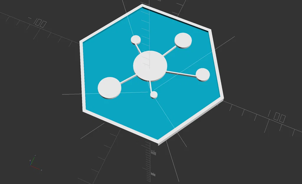 Gạch ốp logo hình lục giác cho server, tủ lạnh và vỏ máy tính PC - Image 36