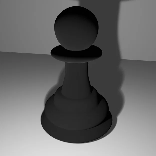 Mô hình 3D quân Tốt trong cờ vua - Image 3