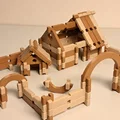 Nhà gỗ mô hình, Đồ chơi lắp ráp, Đồ chơi sáng tạo cho bé - Thumbnail 1