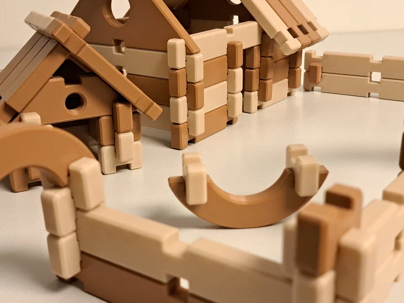 Nhà gỗ mô hình, Đồ chơi lắp ráp, Đồ chơi sáng tạo cho bé - Image 2