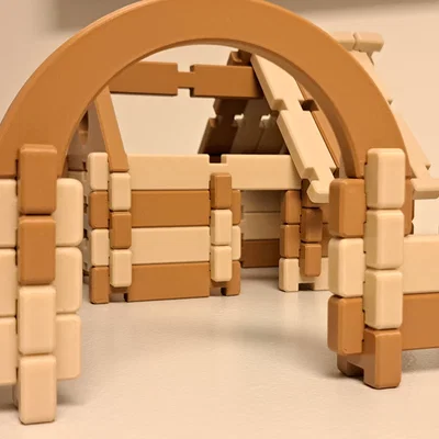 Nhà gỗ mô hình, Đồ chơi lắp ráp, Đồ chơi sáng tạo cho bé