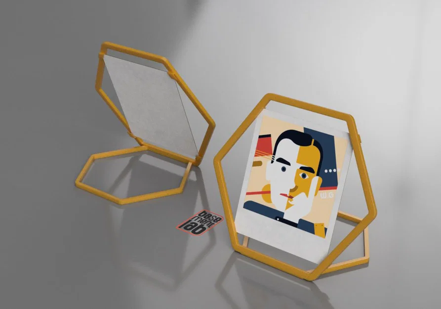 Khung ảnh Polaroid 9x9cm hình lục giác - Khung trưng bày ảnh siêu xinh - Image 1