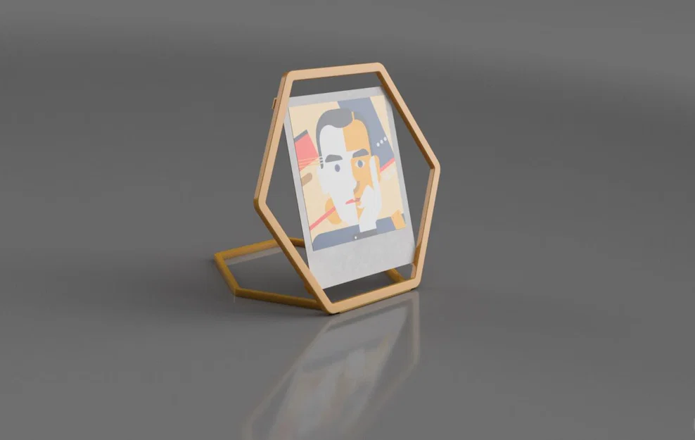 Khung ảnh Polaroid 9x9cm hình lục giác - Khung trưng bày ảnh siêu xinh - Image 2