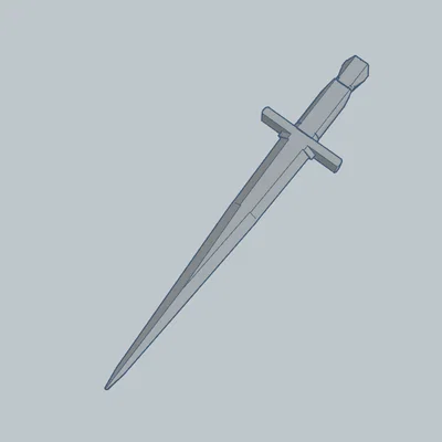 Mô hình vũ khí găm (Dagger) cho Dummy 13