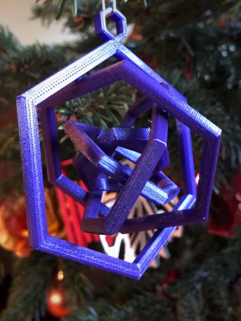 Đồ trang trí cây thông 3D Hexa Gyro dạng xoay đẹp mắt - Image 5