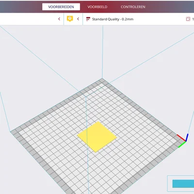 File test lớp in đầu tiên cho máy in 3D - First Layer Test