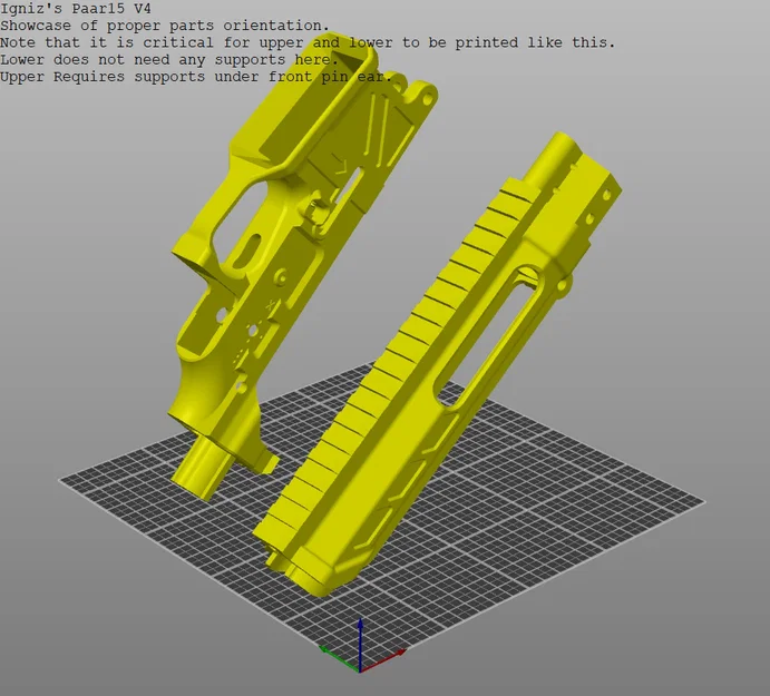 PAAR15 V4 / Mô hình AR15 in 3D / Bộ body kit cho Airsoft M4 AEG - Image 5