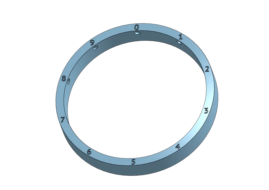 Mô hình ổ khóa xoay 3D (Lockbox Rotating Dial) - Thiết kế thử nghiệm - Image 2