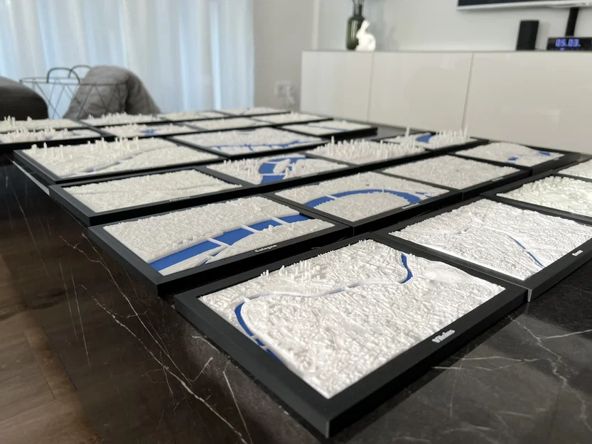 Mô hình địa hình thu nhỏ 3D Merelbeke Lemberge, Bỉ - Image 2