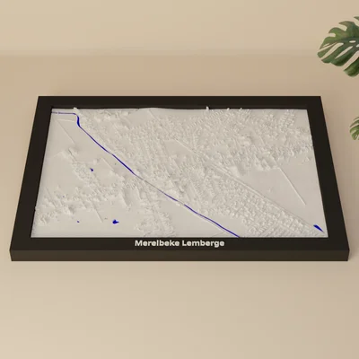 Mô hình địa hình thu nhỏ 3D Merelbeke Lemberge, Bỉ