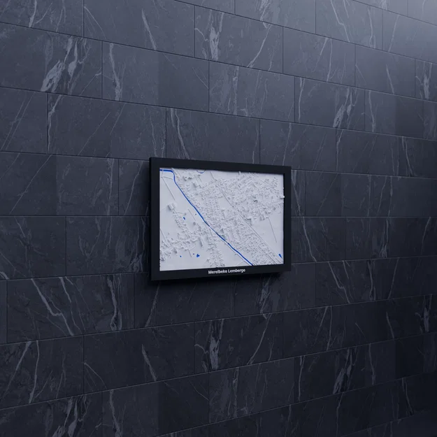 Mô hình địa hình thu nhỏ 3D Merelbeke Lemberge, Bỉ - Image 7