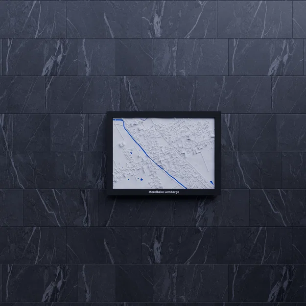 Mô hình địa hình thu nhỏ 3D Merelbeke Lemberge, Bỉ - Image 8