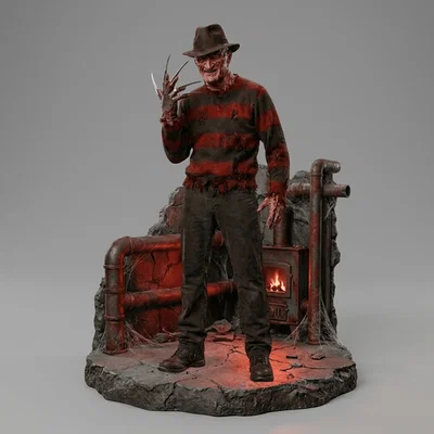 Mô hình 3D Freddy Krueger chi tiết cho fan dòng phim kinh dị