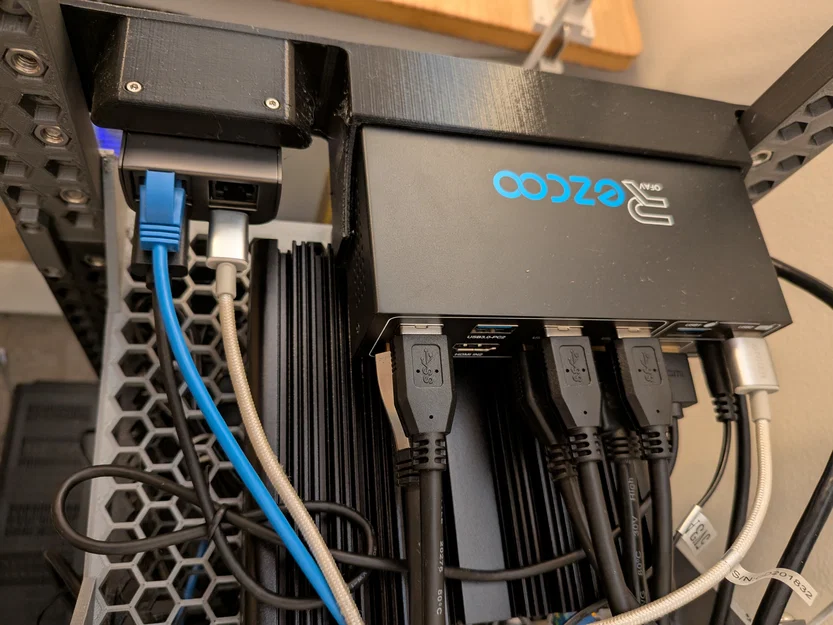 Khung gắn Rack 10 inch cho JetKVM + Bộ chuyển đổi EZCOO KVM hỗ trợ phím tắt - Image 3