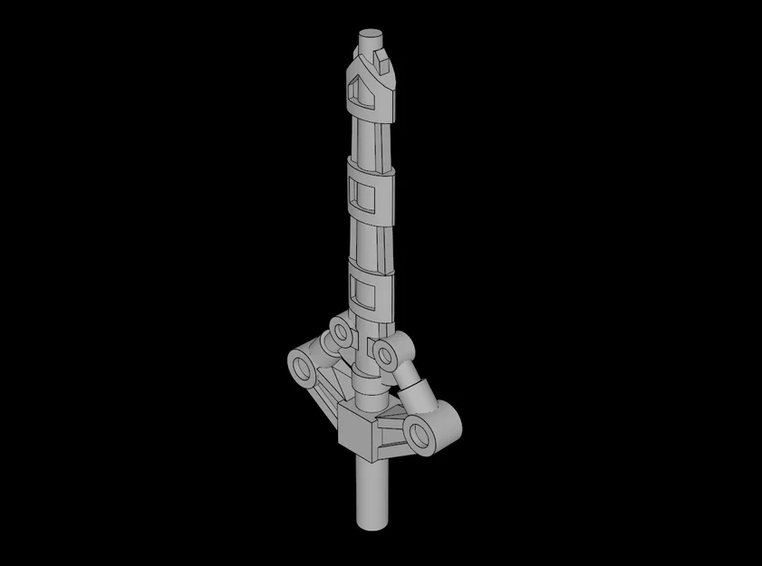 Mô hình vũ khí Bionicle Toa Jaller in 3D tương thích Lego - Image 1