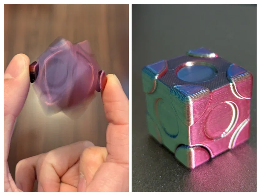 Magic hand spinner cube - Khối lập phương xoay ma thuật - Image 1